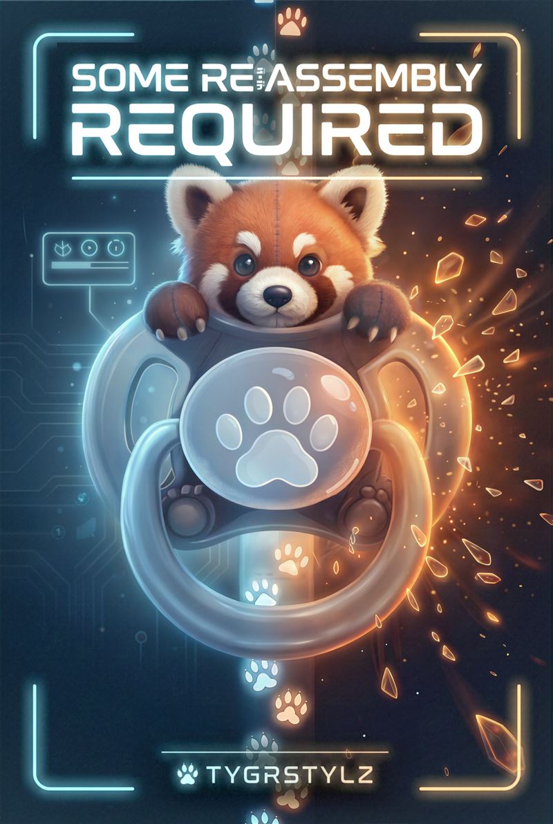 Cover of Some Re:Assembly Required, featuring a red panda character